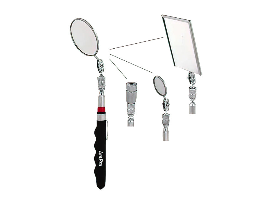 Ampro 4 in 1 Telescopic Mirrors and Magnetic Pickup Tool Combination Set MIRT-T73622